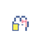 お顔うしゃぎ！！6 ピンク（個別スタンプ：13）