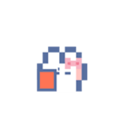 お顔うしゃぎ！！6 ピンク（個別スタンプ：14）