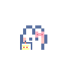 お顔うしゃぎ！！6 ピンク（個別スタンプ：21）