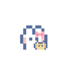 お顔うしゃぎ！！6 ピンク（個別スタンプ：23）