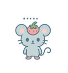キュートなプチ苺ネズミの日常！（個別スタンプ：3）