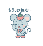 キュートなプチ苺ネズミの日常！（個別スタンプ：21）