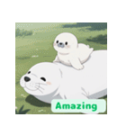 まんまるアザラシの毎日スタンプ集（個別スタンプ：1）