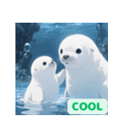 まんまるアザラシの毎日スタンプ集（個別スタンプ：3）