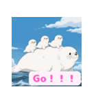 まんまるアザラシの毎日スタンプ集（個別スタンプ：8）