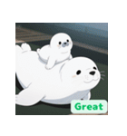 まんまるアザラシの毎日スタンプ集（個別スタンプ：9）