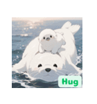 まんまるアザラシの毎日スタンプ集（個別スタンプ：11）