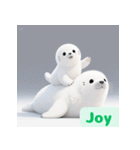 まんまるアザラシの毎日スタンプ集（個別スタンプ：12）