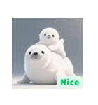 まんまるアザラシの毎日スタンプ集（個別スタンプ：14）