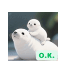 まんまるアザラシの毎日スタンプ集（個別スタンプ：15）