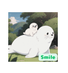 まんまるアザラシの毎日スタンプ集（個別スタンプ：16）