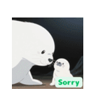 まんまるアザラシの毎日スタンプ集（個別スタンプ：17）