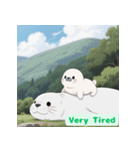 まんまるアザラシの毎日スタンプ集（個別スタンプ：22）