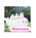 まんまるアザラシの毎日スタンプ集（個別スタンプ：23）