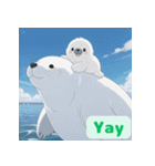 まんまるアザラシの毎日スタンプ集（個別スタンプ：24）