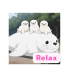 まんまるアザラシの毎日スタンプ集（個別スタンプ：26）