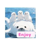 まんまるアザラシの毎日スタンプ集（個別スタンプ：27）