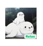 まんまるアザラシの毎日スタンプ集（個別スタンプ：31）