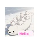 まんまるアザラシの毎日スタンプ集（個別スタンプ：34）