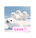 まんまるアザラシの毎日スタンプ集（個別スタンプ：36）