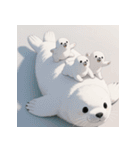 まんまるアザラシの毎日スタンプ集（個別スタンプ：37）