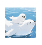 まんまるアザラシの毎日スタンプ集（個別スタンプ：38）