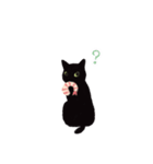 黒猫ちびさんとえびさんの日常（個別スタンプ：12）