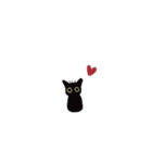 黒猫ちびさんとえびさんの日常（個別スタンプ：28）