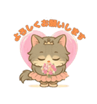 ず〜っと使える♡バレリーナもふにゃん（個別スタンプ：4）
