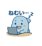 ぷかぷかイルカのまいにちスタンプ（個別スタンプ：14）
