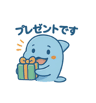 ぷかぷかイルカのまいにちスタンプ（個別スタンプ：18）