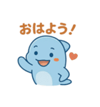 ぷかぷかイルカのまいにちスタンプ（個別スタンプ：37）