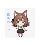 ちび猫娘日常スタンプ第2弾-毎日かわいい！（個別スタンプ：8）