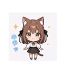 ちび猫娘日常スタンプ第2弾-毎日かわいい！（個別スタンプ：13）