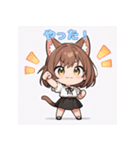 ちび猫娘日常スタンプ第2弾-毎日かわいい！（個別スタンプ：15）