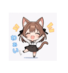 ちび猫娘日常スタンプ第2弾-毎日かわいい！（個別スタンプ：22）