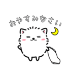 毎日使える！白ポメの挨拶・感情スタンプ（個別スタンプ：8）