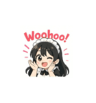 癒し系メイドちゃんのLINEスタンプ3（個別スタンプ：1）