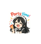 癒し系メイドちゃんのLINEスタンプ3（個別スタンプ：3）