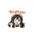 癒し系メイドちゃんのLINEスタンプ3（個別スタンプ：9）