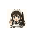 癒し系メイドちゃんのLINEスタンプ3（個別スタンプ：14）