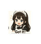 癒し系メイドちゃんのLINEスタンプ3（個別スタンプ：15）