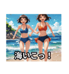 夏、今日も暑いけど返信する（個別スタンプ：3）