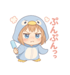 ペンギンきぐるみの表情スタンプ♪（個別スタンプ：6）