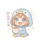 ペンギンきぐるみの表情スタンプ♪（個別スタンプ：15）