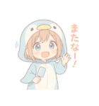 ペンギンきぐるみの表情スタンプ♪（個別スタンプ：28）