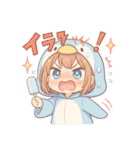 ペンギンきぐるみの表情スタンプ♪（個別スタンプ：32）