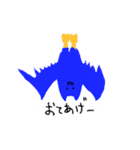 帰宅するコウモリ（個別スタンプ：3）
