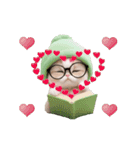 動く！かわいいメロン帽 眼鏡ネコたち（個別スタンプ：16）