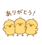 ふわふわひよこの毎日スタンプ（個別スタンプ：7）